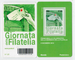 TESSERA  FILATELICA 2014   GIORNATA DELLA FILATELIA    BARRE 7316 - Philatelic Cards