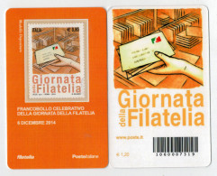 TESSERA  FILATELICA 2014   GIORNATA DELLA FILATELIA    BARRE 7319 - Philatelic Cards