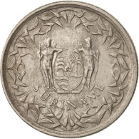 Monnaie, Surinam, 25 Cents, 1989, TTB+, Nickel Plated Steel, KM:14A - Surinam 1975 - ...
