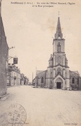 Semblançay - Un Coin De L'Hôtel Hamard, L'Eglise Et La Rue Principale - Semblançay