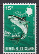 Gilbert And Ellice Islands SG 181 1971 17c Shark MNH - Îles Gilbert Et Ellice (...-1979)