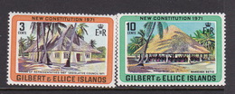 Gilbert And Ellice Islands SG 188-189 1971 New Constitution MNH - Gilbert & Ellice Islands (...-1979)