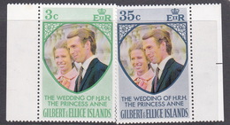 Gilbert And Ellice Islands SG 221-222  1973 Royal Wedding MNH - Gilbert & Ellice Islands (...-1979)