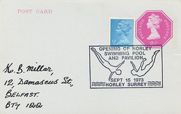 GREAT BRITAIN -   HORLEY SURREY - SWIMMING POOL AND PAVILION - TUFFI - Salto De Trampolin