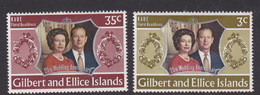 Gilbert And Ellice Islands SG 3211-212 1972 Royal Silver Wedding Mint Hinged - Gilbert & Ellice Islands (...-1979)