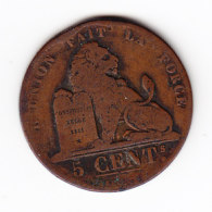 BELGIUM Cat Morin 68, Qualite Voir Scan, (B194) - 5 Cent