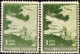 YUGOSLAVIA - JUGOSLAVIA - AIRMAIL   1 Din - DIFER. COLOR  - **MNH - 1937 - Posta Aerea