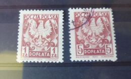 TIMBRE DE POLOGNE.  YVERT N°125.132 - Service