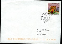 BUND USo5 AI Umschlag Flache Klappe Mit Aussparung Gelaufen Ersttag 2.11.1998 - Sobres - Usados