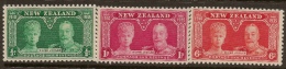 NZ 1935 Silver Jubilee SG 573-5 UNHM #XJ41 - Nuovi