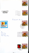 BUND USo5 BIIIY 5 Umschläge Gebraucht Orte E-N 1999-2001  Kat.7,00 € - Covers - Used