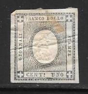 Italian States, Sardinia Scott # P1 Mint Hinged Newspaper Stamp,1861, Heavy Creases - Kirchenstaaten