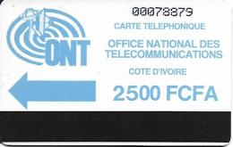 @+ TC Autelca ONT (Ancien Logo) De Cote D'Ivoire - 2500FCFA - 1ere Serie - Côte D'Ivoire