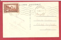 Y&T N°120  MONTE CARLO   Vers FRANCE  1936 VOIR LES 2 SCANS - Storia Postale