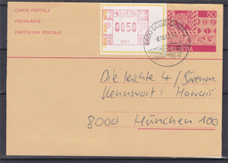 Suisse - Carte Postale De 1983 - Entier Postal - Oblitération Dübendorf - Avec Vignette D'affranchissement - Avions - Automatic Stamps