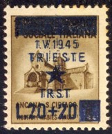 YUGOSLAVIA - ITALIA - TRIESTE - ERROR - DOPPIA Soprastampa - **MNH - 1945 - Occ. Yougoslave: Trieste