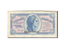 Billet, Espagne, 50 Centimos, 1937-1938, 1937, KM:93, SUP - Altri & Non Classificati