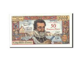 Billet, France, 50 Nouveaux Francs On 5000 Francs, 1955-1959 Overprinted With - 1955-1959 Overprinted With ''Nouveaux Francs''
