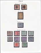 Italie - Collection Vendue Page Par Page - Timbres Oblitérés/ Neufs *(avec Charnière) - Qualité B/TB - Andere & Zonder Classificatie