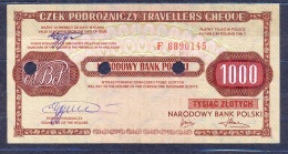 Poland  - 1988 -  1000 Zl ..... Travelles Cheque. - Poland