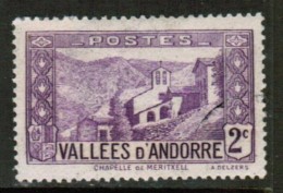 ANDORRA---French  Scott # 24 VF USED - Oblitérés