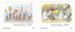 Switzerland 2013 (01) Ernst Kreidolf Comik Flowers MNH ** - Nuovi