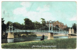 RB 1133 - 1905 Postcard - Hereford Suspension Bridge - Herefordshire - Herefordshire