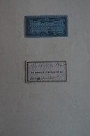 Ex-libris  Typographique, XIXème - L. CHEFDEVILLE - 2 épreuves - Exlibris