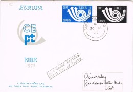 20393. Carta BAILE ATHA CLIATH (Dublin) Irland 1973. Theme EUROPE. Tema EUROPA - Storia Postale