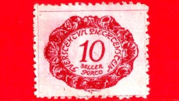 LIECHTENSTEIN - Usato - 1920 - Numeri - POSTAGE DUE STAMPS - 10 - Servizio