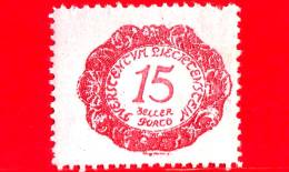 LIECHTENSTEIN - Usato - 1920 - Numeri - POSTAGE DUE STAMPS - 15 - Servizio