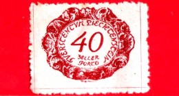 LIECHTENSTEIN - Usato - 1920 - Numeri - POSTAGE DUE STAMPS - 40 - Dienstmarken