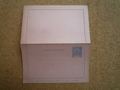 Entier Postal Carte-lettre Guyane 25 C Bleu Et Rouge Neuf - Sonstige & Ohne Zuordnung