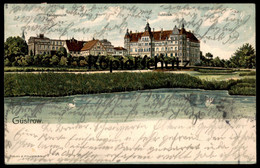 ALTE LITHO POSTKARTE GÜSTROW LANDGERICHT SCHLOSS Castle Chateau Ansichtskarte AK Cpa Postcard - Guestrow