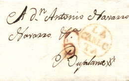 D.P. 24. 1816. Carta De La Rambla (Córdoba) A Bujalance (Córdoba). Marca Nº 1 De La Carlota, En... - ...-1850 Prephilately