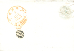 D.P. 7. 1851. Carta De Cádiz A Burgos. Al Dorso Marca De Llegada A Burgos (P.E. 32). Rara. - ...-1850 Prephilately
