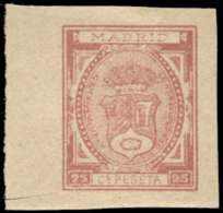 MADRID. Lote De 6 Sellos Diferentes De 25 Cts. Siglo XIX. Peso= 15 Gramos. - Revenue Stamps