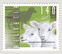 Switzerland 2013 (03) Schafe Sheep Ovis MNH ** - Nuovi