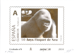 Grabado 50 Anys Floquet De Neu, Año 2016. Tiraje 500 Ejemplares. Peso= 15 Gramos. - Other & Unclassified