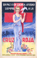 Tarjeta Editada Por La Cruz Roja- Barcelona "En Paz O En Guerra Ayudad Siempre A La Cruz Roja". Serie B Nº 6.... - Covers & Documents