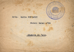 Carta Circulada En Franquicia Del "1er. Batallón De Transporte - Cuerpo Tren Del Ejército". Circulada... - Covers & Documents