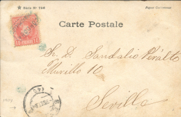 243 En T.P. A Sevilla, El Año 1904. Marca Cartería CORDOBA HORNACHUELLOS. Peso= 15 Gramos. - Covers & Documents