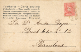 243 En T.P. A Barcelona, Año 1905. Mat. BARCELONA-CAPELLADES. Peso= 15 Gramos. - Covers & Documents