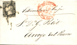 1 En Carta De Madrid A Arroyo De Puerco, El 23/11/1850. Peso= 15 Gramos. - Covers & Documents