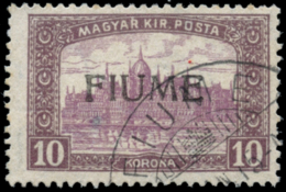 FIUME. Ø 21. 10 K. Certificado Oliva. Sassone 21/1 IV. Cat. 120 €. Peso= 15 Gramos. - Fiume