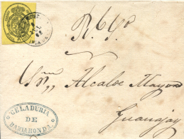 CUBA. Ø 6R En Rara Envuelta Circulada De Bahiahonda A Ganajay. Impresión Litográfica. Peso= 15... - Cuba (1874-1898)