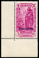 BENEFICENCIA. ** 7/12. Esquina De Pliego. Cat. 355 €. Peso= 15 Gramos. - Unused Stamps