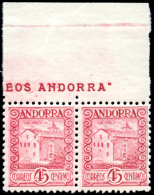 ** 38. 45 Cts. Pareja Sin Pie De Imprenta. Peso= 15 Gramos. - Unused Stamps