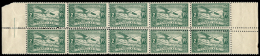 ** N.E. 20. 2 Ptas. Bloque De 10. Doble Dentado Horizontal. Peso= 15 Gramos. - Unused Stamps