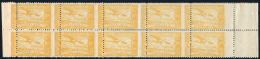 ** N.E. 18. 1.50 Ptas. Bloque De 10. Dentado Vertical Desplazado. Peso= 15 Gramos. - Unused Stamps